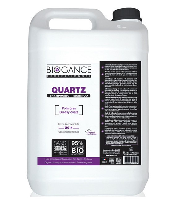 Shampoing Degraissant 5 L Biogance Quartz