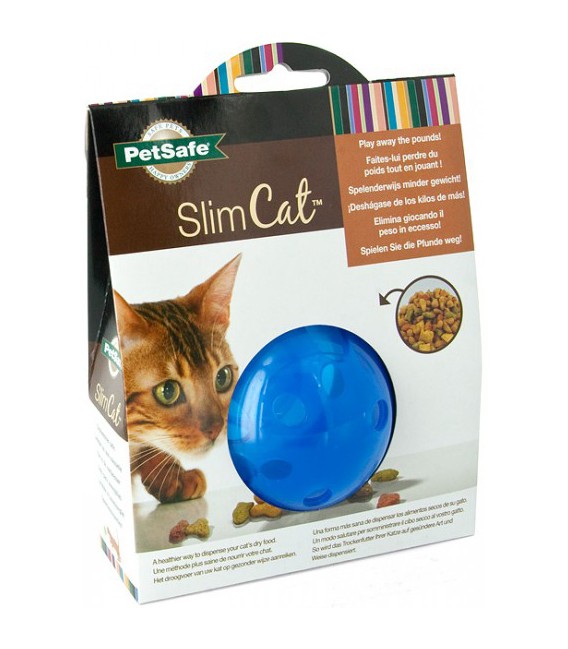 Slim Katze Blau/Weiß