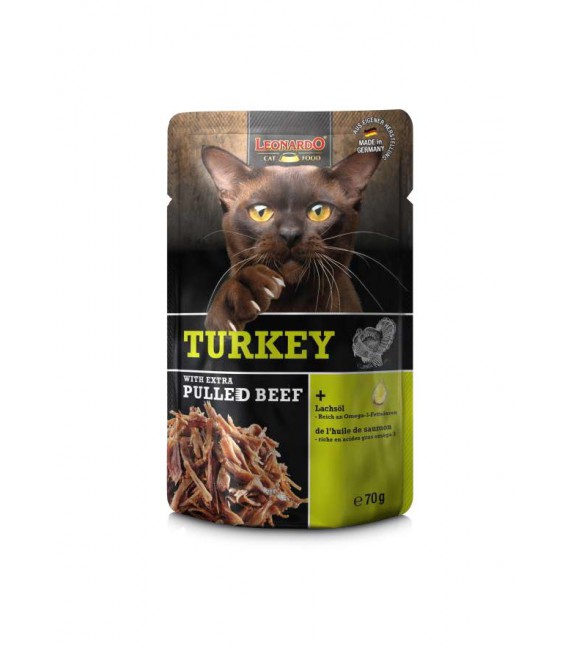 Sachet Leonardo 16x70 G Dinde Extra Pulled Beef