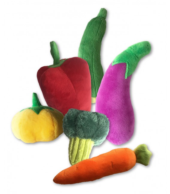 Peluches En Forme De Legumes (6 Pièces vrac)