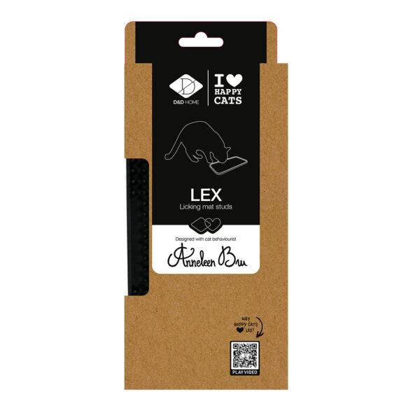 Tapis à lécher LEX, 10x20x1.3 cm, noir – Bild 2