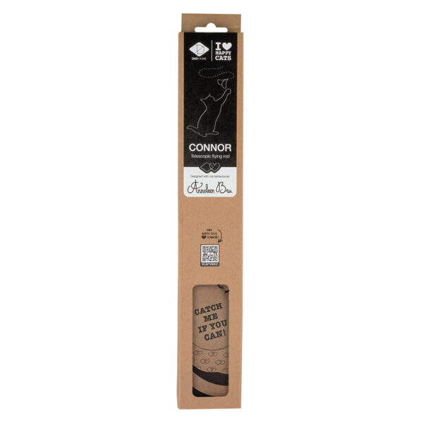 Canne à pêche télescopique CONNOR, 48x2.5x2.5cm, noir-beige – Image 2