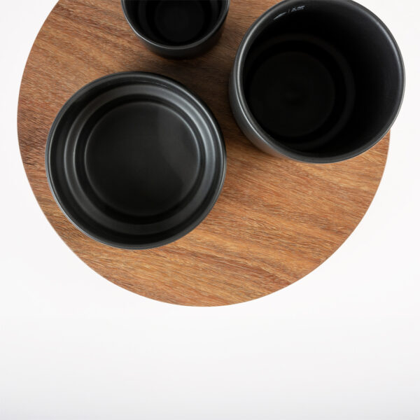 Plateau mangeoires 3 niveaux IGGY, 27x27x19cm, 240-500-800ml – Bild 3