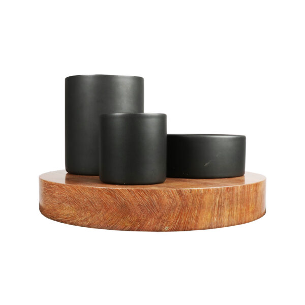 Plateau mangeoires 3 niveaux IGGY, 27x27x19cm, 240-500-800ml