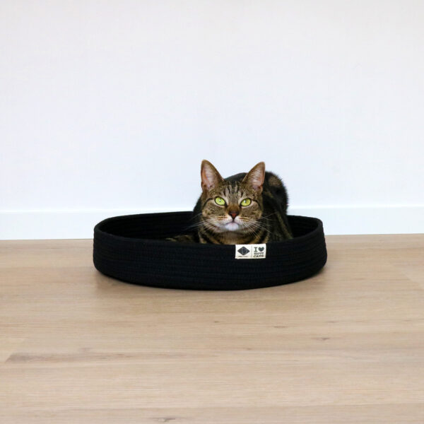 Panier pour chat JESS, 45x45x7cm, noir – Bild 4