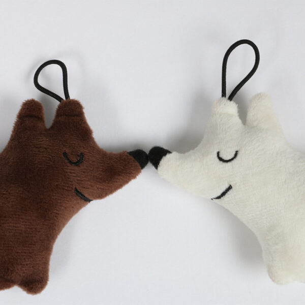 Peluche renard RAFF, 2 pces, 16x12x3cm – Bild 3