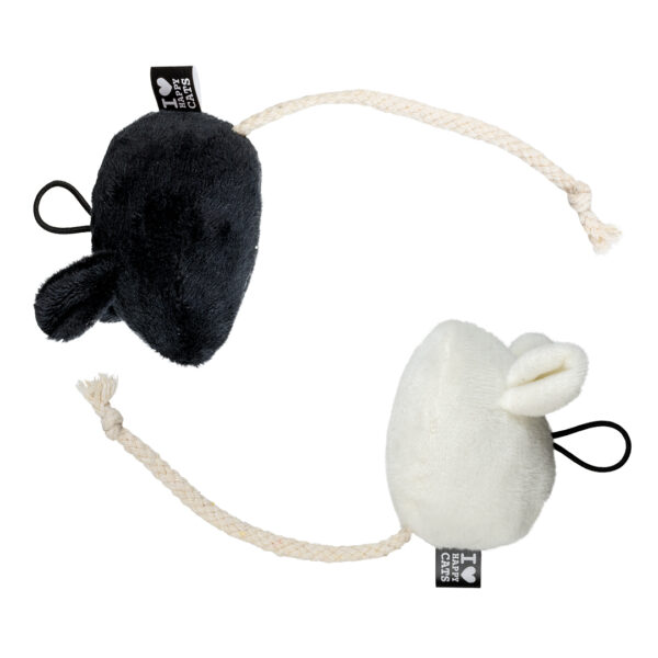 Peluche souris MOOSY, 2 pces, 20x5x5cm – Bild 4