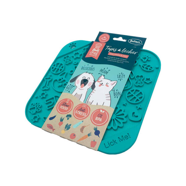 Tapis A Lecher Bubichef Lickme, Bleu