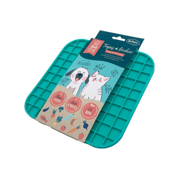 Tapis A Lecher Bubichef Lickone, Bleu